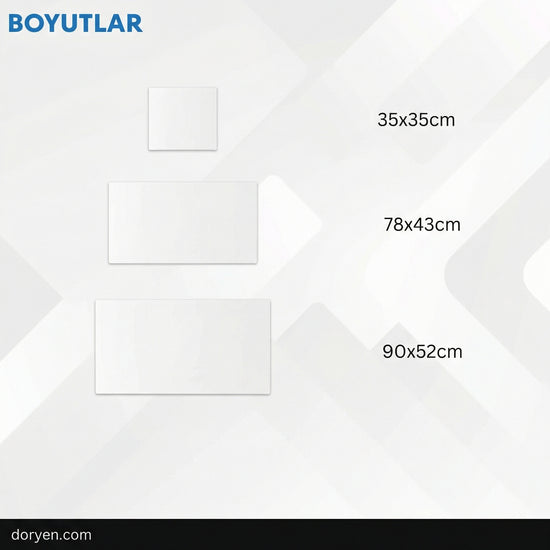 Metal Magnet Panosu Beyaz