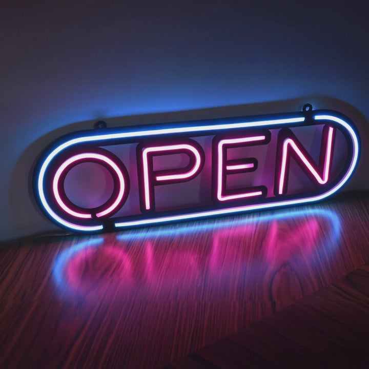 Open Neon Işık Klasik