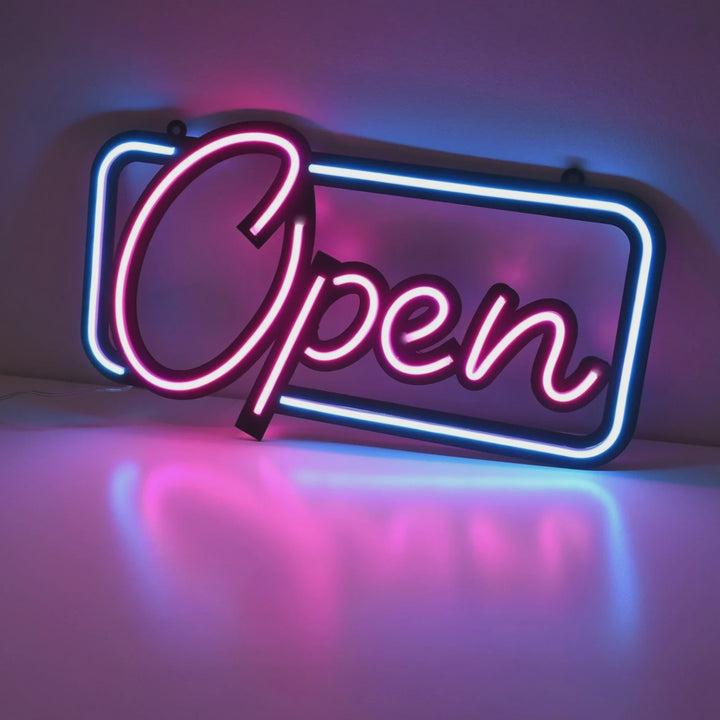 Open Neon Işık Modern