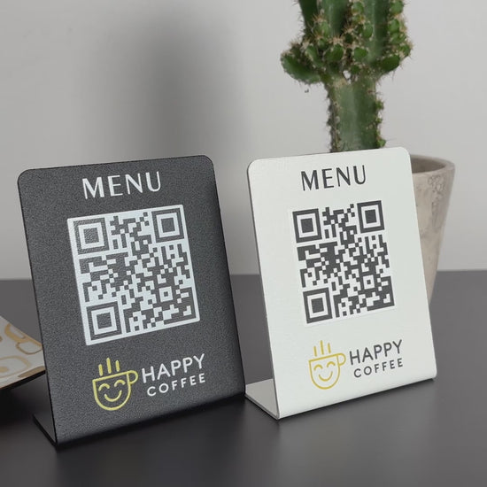 Metal QR Menü Standı