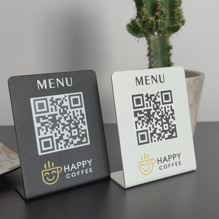 Metal QR Menü Standı