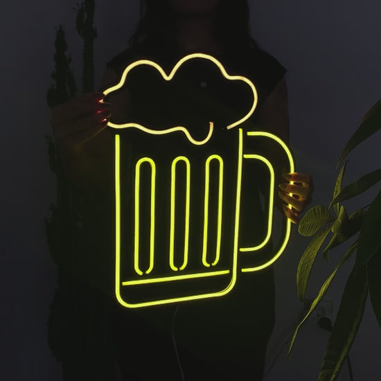 Bira Bardağı Neon Tabela