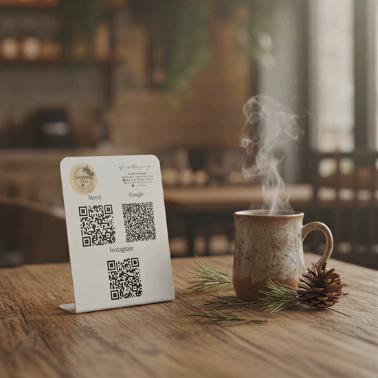 Metal QR Menü Standı