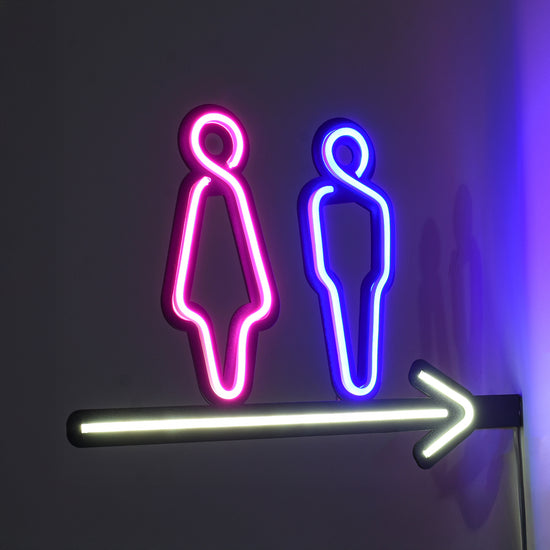 WC Yönlendirme Neon Tabela