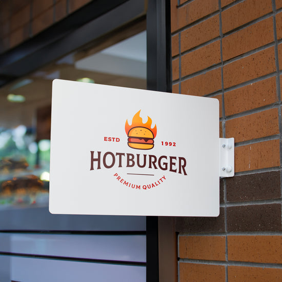 İşletmelere Özel Metal Logo Tabela - Premium