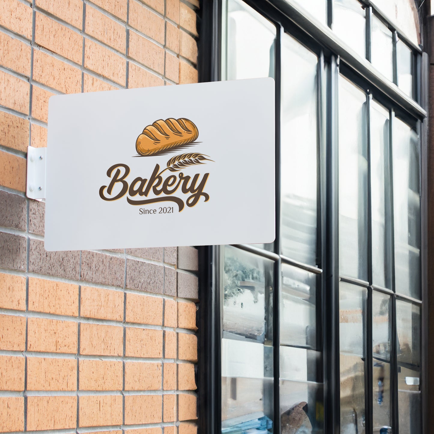 İşletmelere Özel Metal Logo Tabela - Premium